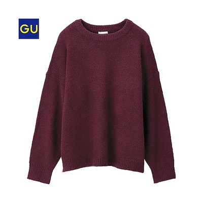 ウールブレンドクルーネックセーター（長袖）