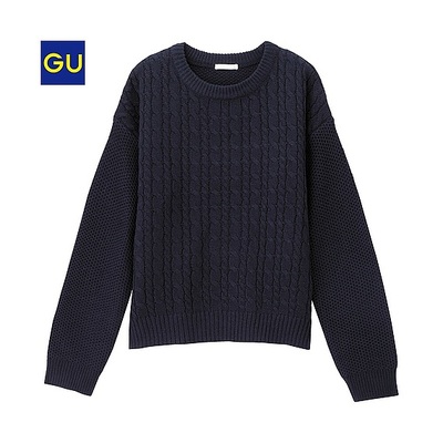 ミニケーブルセーター（長袖）