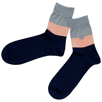 【ヴィヴィアン・ウエストウッド】切替ボーダーソックス