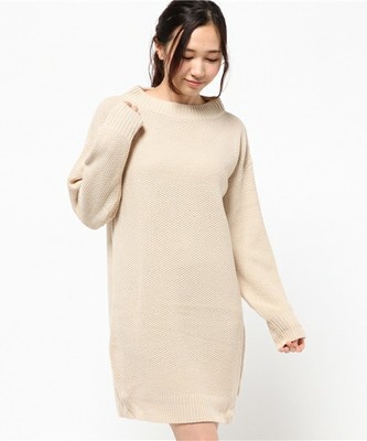 Factor= ハイネックニットワンピース