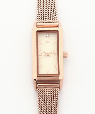 ウォッチコレクション　レクタングルフェイス ピンクゴールドベルト