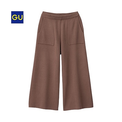 ニットガウチョパンツ