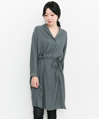 KBF+ ロングシャツワンピース