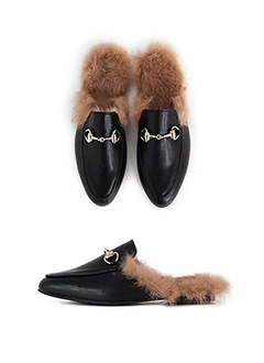 ラビットファースライドサンダル