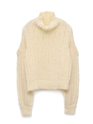 オープンショルダーニットプルオーバー