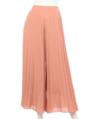 【Omekashi】シフォンプリーツパンツ