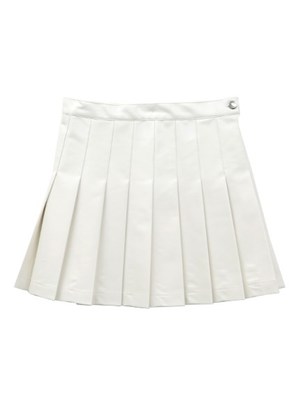 フェイクレザープリーツスカート