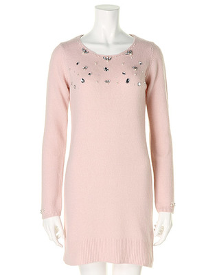 ビジューニットワンピース