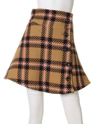 ウールフレアスカート