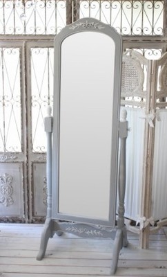 ROMANCE ロマンスコレクション・フレンチグレー スタンド付き姿見ミラー スタンドミラー