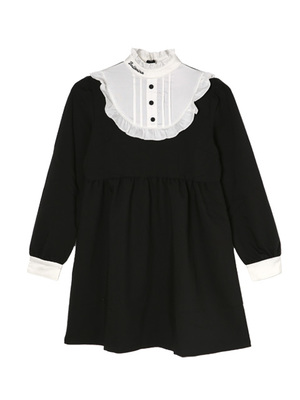 スタンドカラーワンピース