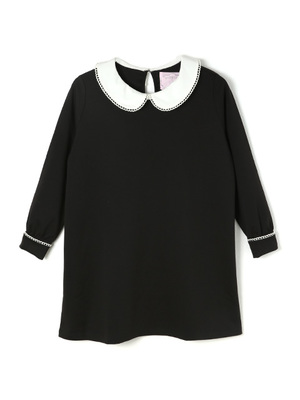 丸衿Aラインワンピース