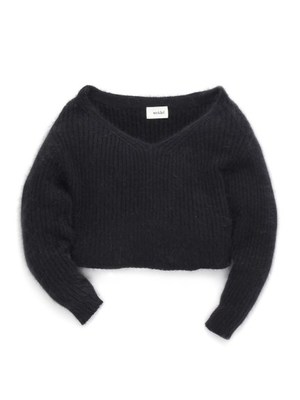 アンゴラショートニットプルオーバー