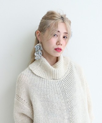 【non-sens】アトリエ染花×non-sens　オルキデスウィングピアス