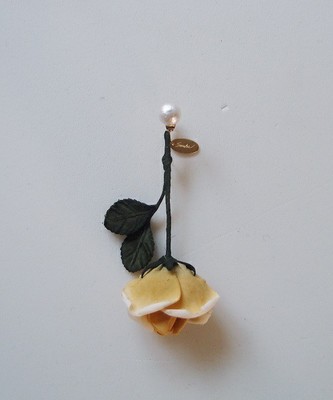 アトリエ染花×nesessaire　rose片耳ピアス