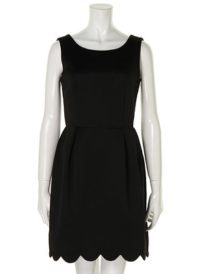 ダブルサテンスカラップワンピース