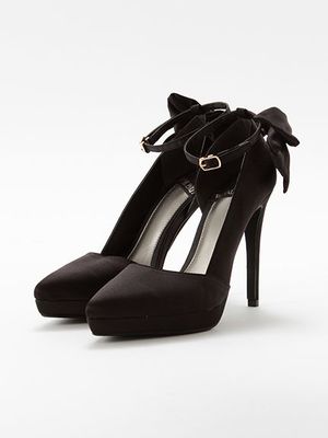 リボンセパレートパンプス