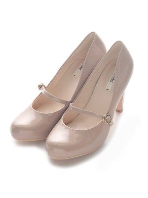 フロントストラップパンプス