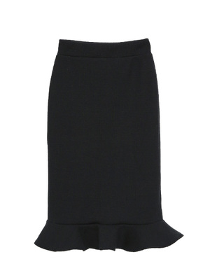 【予約販売】リブフリルペンシルスカート