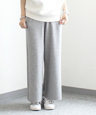  knit wide pants