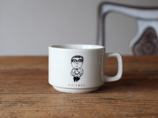 マグカップ「本とコーヒー tegamisha」
