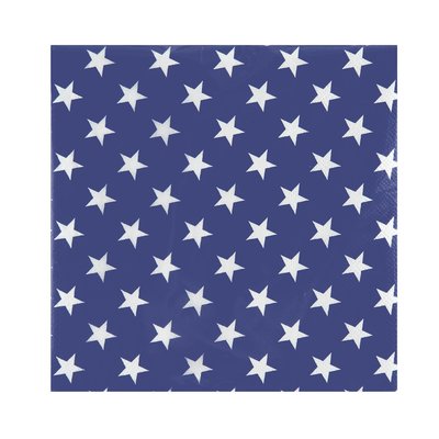 不二貿易 ペーパーナプキン20枚セット スター ブルー 31308
