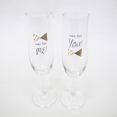 You＆Me Champagneグラス　箱入り