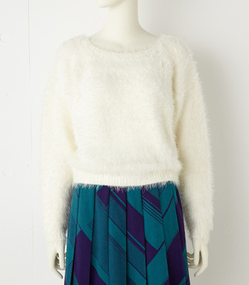 バックV/NシャギーTOP