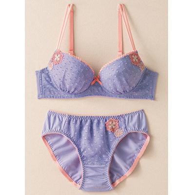 ブラジャー&ショーツペア ワイヤー入り・3/4カップ