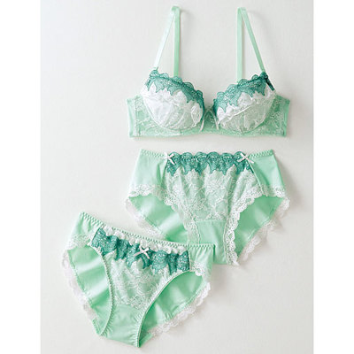 ブラジャー&ショーツペア(ショーツ2枚セット)