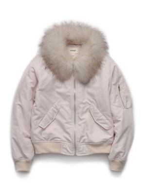 ファー付きブルゾン