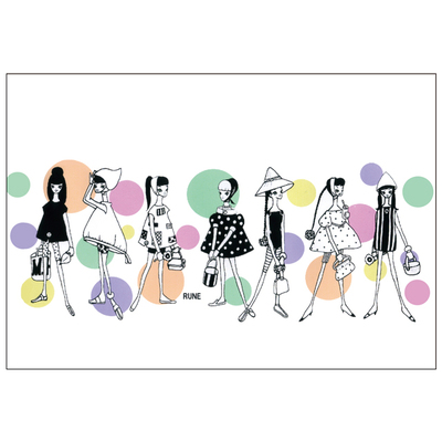 ポストカード 少女7人