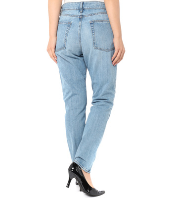 AZUL by moussy ハイウエストスリムデニム