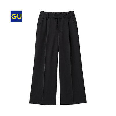 GU イージーワイドクロップドパンツ