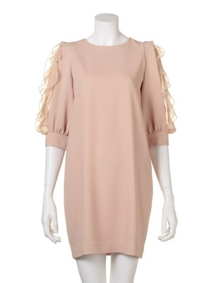 フリルスリーブワンピース