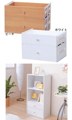 カラーボックス 引き出し