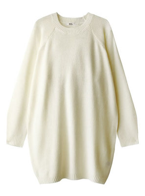 ラグランニットワンピース