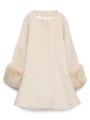 ファースリーブＡラインコート