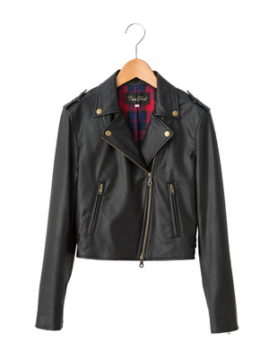 合皮レザーライダースジャケット