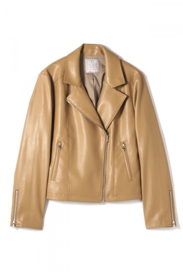 フェイクレザーブルゾン