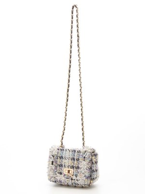 ツイードショルダーバッグ