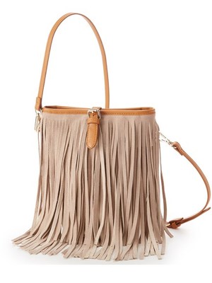 スエードフリンジバッグ