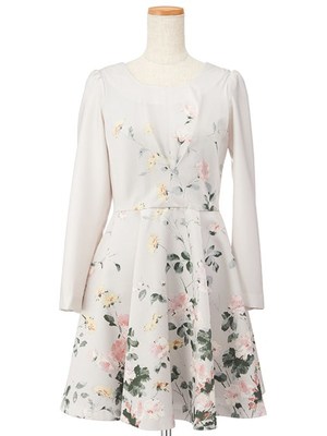 Oフローラルブーケワンピ