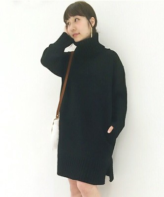 タートルニットワンピース