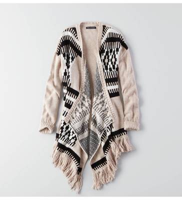 AEOフリンジオープンカーディガン