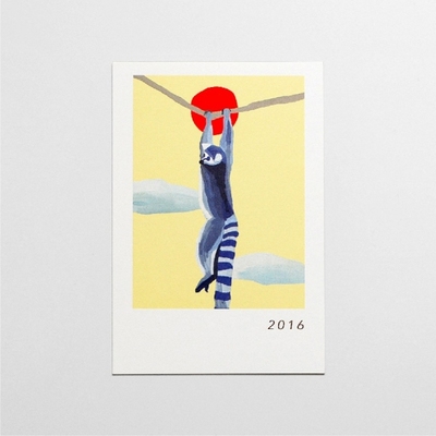 齋藤恵デザイン 年賀状【イエロー】