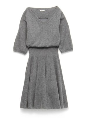 ウールカシミヤフレアーワンピース