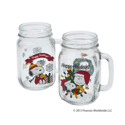 PEANUTS　クリスマスドリンキングジャー
