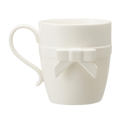 リボン マグ ホワイト