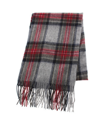 ウールチェックビックマフラー